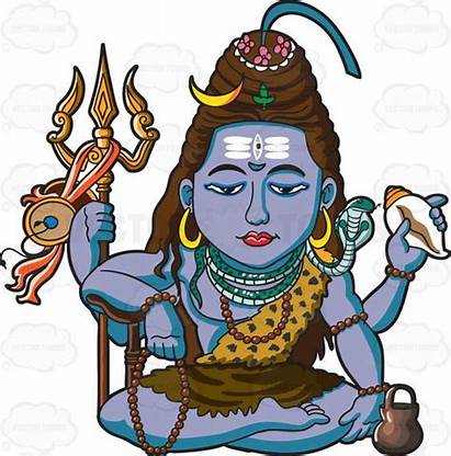 Shiva God Hindu Clipart Cartoon Vector Deities
