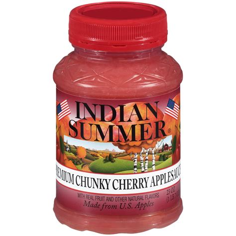 Premium Chunky Cherry Applesauce Cherry Central