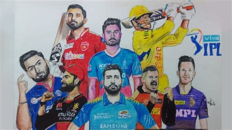 Ipl Drawing The All Team Captains Vivo Ipl 2021 Youtube