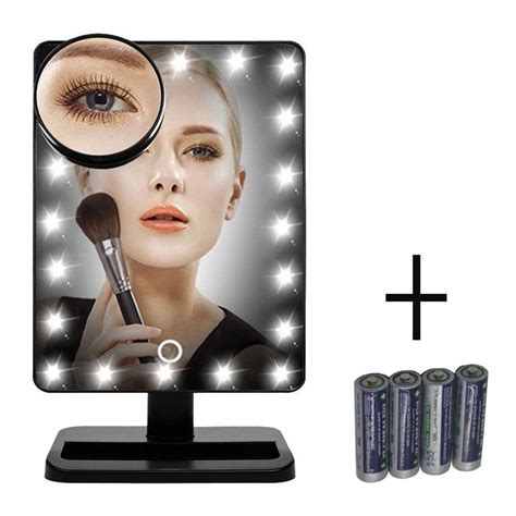 Charge, unplug and use your touch pro anywhere, or easily take it apart to fit and take it in your luggage during travels. Touch Screen Lighted Makeup Mirror with Removable 10x ...