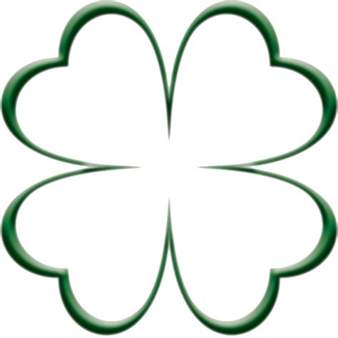 Picture Four Leaf Clover Outline Clipart Full Size Clipart 766731