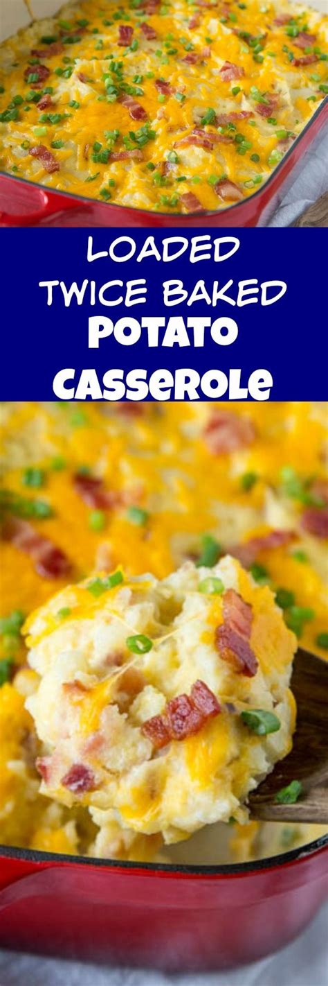 You can eat this sweet potato casserole baked. Loaded Twice Baked Potato Casserole - Turn twice baked ...