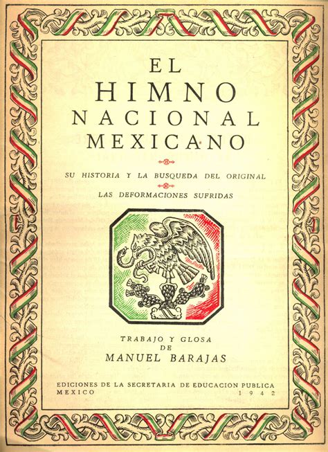 Fileportada De La Himno Nacional Mexicano Sep 1942 Wikimedia