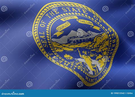 Nebraska State Flag Stock Illustration Illustration Of Emblem 199012542