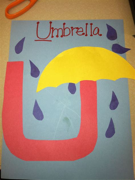 U Is For Umbrella Alphabet Crafts Preschool Alphabet Preschool