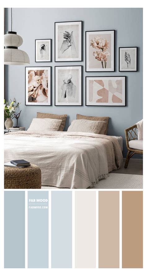 Soft Blue Bedroom Colour Scheme - Bedroom Colour Palette #soft #blue #bedroom #softbluebedroom T ...