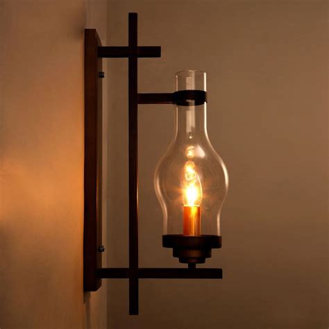 Guaranteed low prices on modern lighting, fans, furniture and decor + free shipping on most orders. Rustic Country Wall Sconce Retro Glass Chimney Shade Wall ...