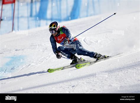 Timothy Fox Lw Of The Usa On His First Run Of The Mens Alpine Skiing Giant Slalom Standing
