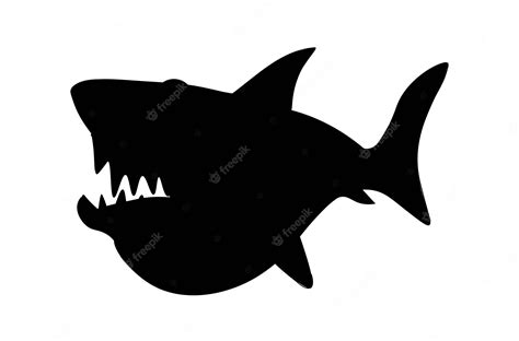 Premium Vector Shark Silhouette Icon