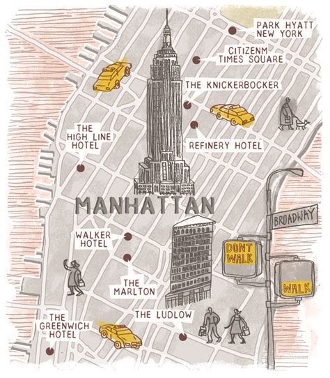 Manhattan Map By Robert Littleford September 2016 Issue Manhattan
