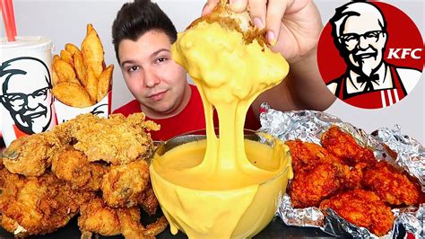 One taste of kfc fried. KFC CHICKEN with CHEESE SAUCE • Mukbang & Recipe | YouTube ...