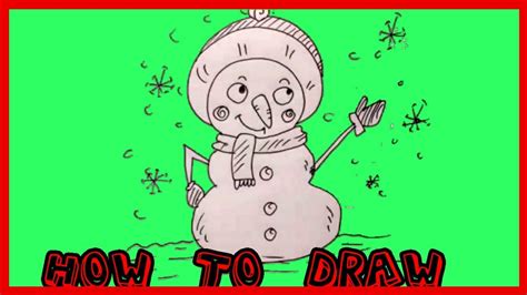 how do i draw a snowman youtube