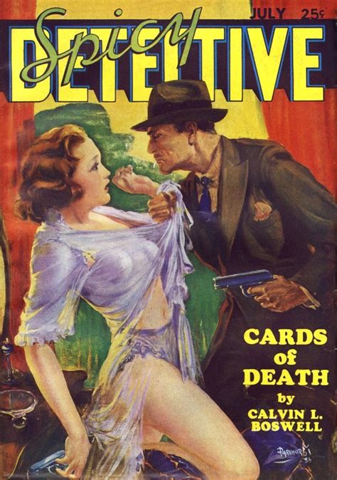 Spicy Detective Stories Magazine Cover Art Trading Cards