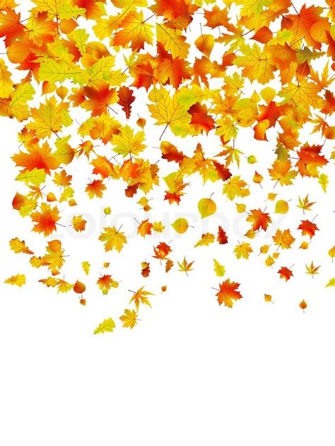 Background Of Autumn Leaves Eps 8 Vector File Included Stock Vector