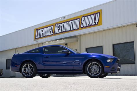 2013 Deep Impact Blue Mustang Gt Side Shot Of A Stock 2013 Flickr