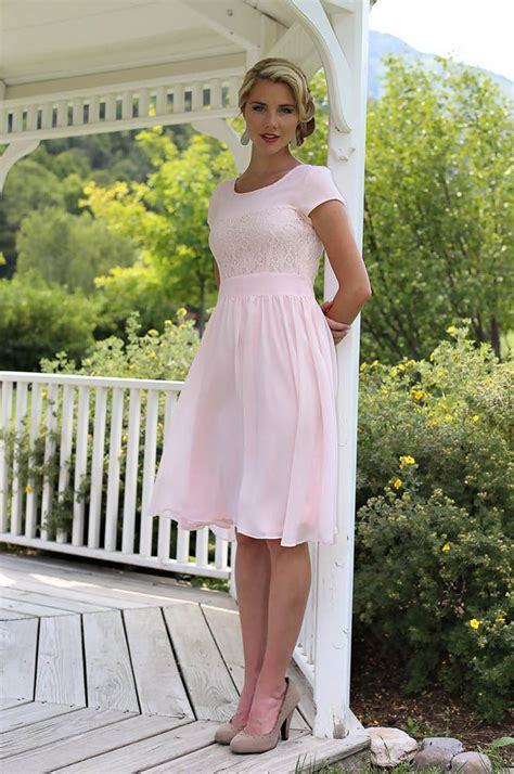 Bridesmaids Dresses In Light Pink Modest Dresses Isabel In Light Pink This Dress Flaunt