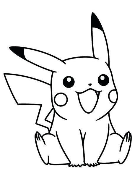 Simple Pikachu Drawing Free Download On Clipartmag