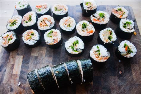 It is sometimes served in a hot stone bowl. Kimchi Kimbap — Kimchi Halfie | Kimbap, Delicious vegan ...