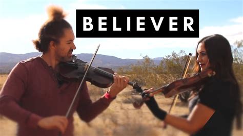 Believer Imagine Dragons Violin Cover By Chris And Laurann Youtube