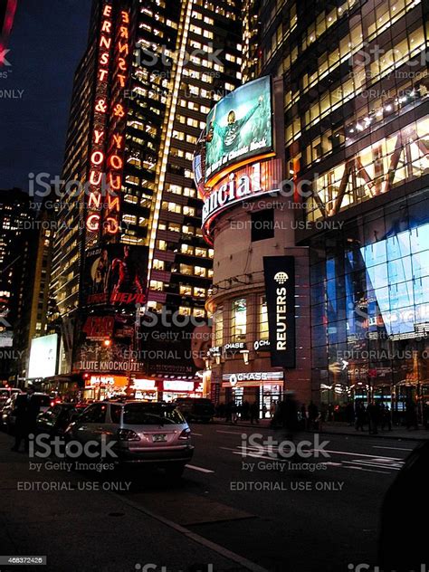 Chase Bank Ernst Young Times Square Stock Photo Download Image Now