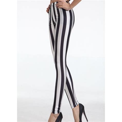 black and white vertical striped zebra womens leggings 15 liked on polyvore featuring pants