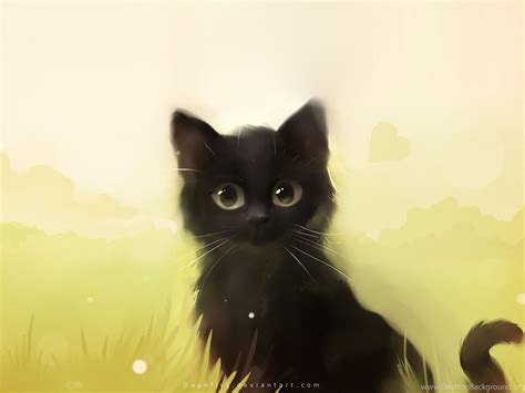 beautiful cat painting wallpapers hd   cute cat desktop background