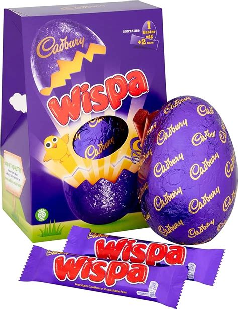 Cadbury Wispa Large Chocolate Easter Egg 249g Uk Grocery