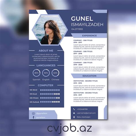 Hazir CV Formasi Yukle 2022 PDF Word Ingilis Azerbaycan Dilinde