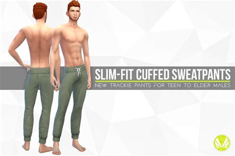 Slim Fit Cuffed Sweatpants At Simsational Designs Sims 4 Updates