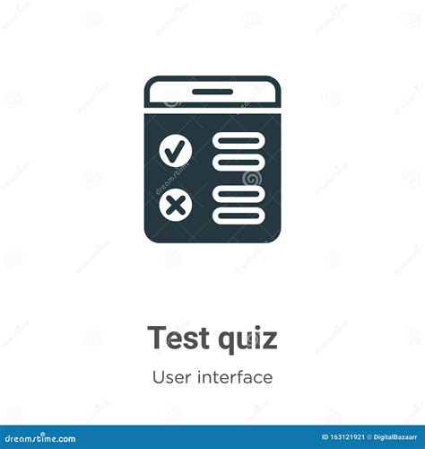 Test Quiz Vector Icon On White Background Flat Vector Test Quiz Icon