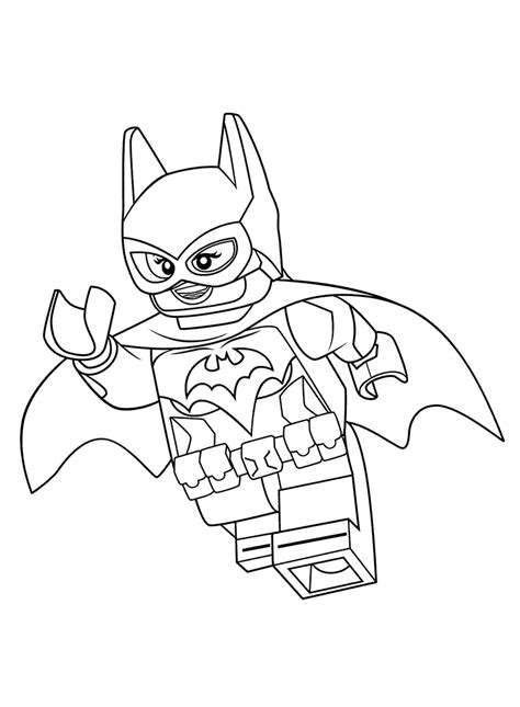 lego batgirl coloring page