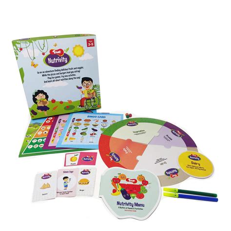 Toiing Nutrivity Kids Healthy Eating Play And Learn Kit With 4 Games
