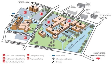 University Of Bolton Campus Map Campus Map College Park Bolton