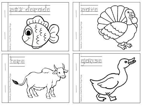 Mi libro de colorear de animales domesticos (5) - Imagenes Educativas
