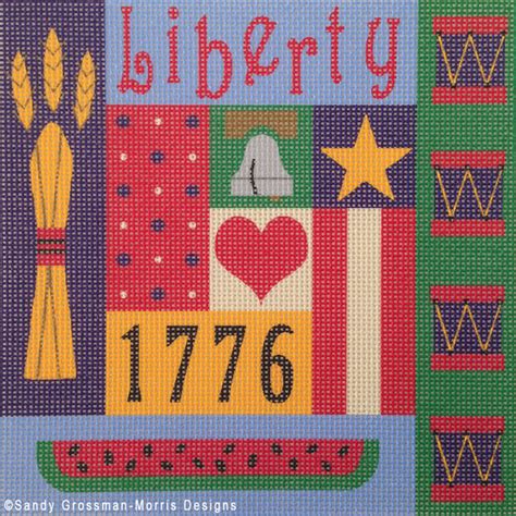 Heritage Quilt Americana Needlepoint By Lifestyle Designer Sandy