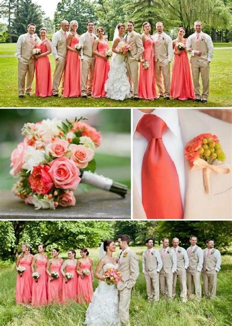 Coral Wedding Themes Summer Wedding Colors Wedding Color Schemes
