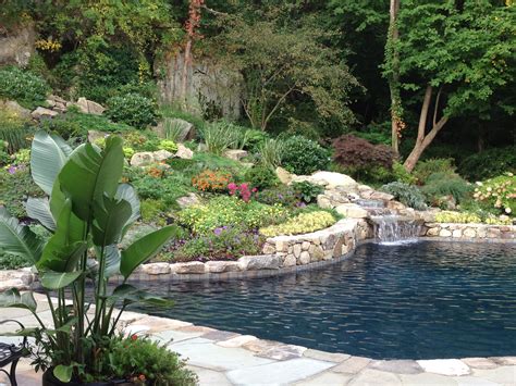 A Stunning Color Palette Surrounding The Pool Gives This Landscape A