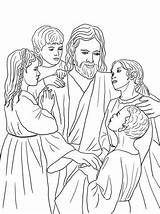Jesus Children Coloring Loves Pages Printable Categories sketch template