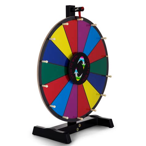 1824 Prize Wheel Multi Color Tripod Spinning Game Fortune Holiday