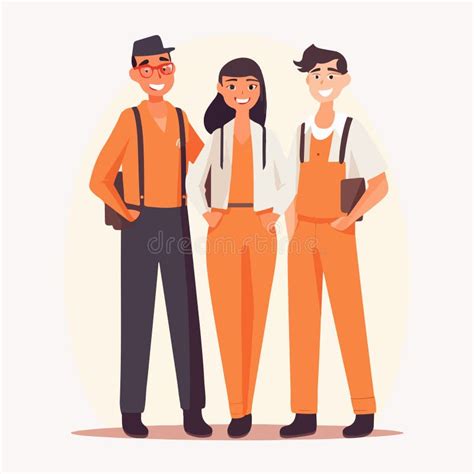Group Of Young Friendly People Man And Woman Professionals Vector