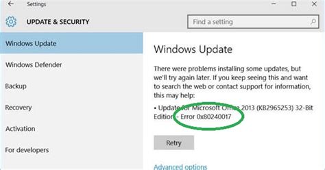 Cara mengatasi Error code 0x80240017 di Windows 10, 8, 8.1 ...