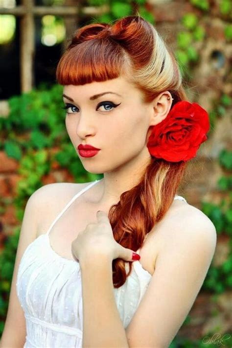 Variety of long hair 50's hairstyles hairstyle ideas and hairstyle options. 20 Elegant Retro Hairstyles 2020 - Vintage Hairstyles for ...