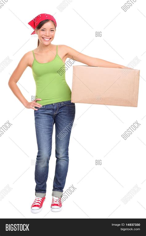 Moving Day Woman Image And Photo Free Trial Bigstock