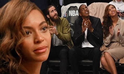 Beyonce Stuns In Elegant Nude Dress As She Enjoys The Basketball With