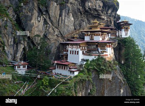 Tiger S Nest Monastery Taktsang Palphug Monastery Paro Bhutan Stock