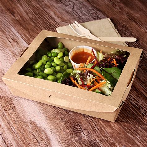 100 Compostable Salad Boxes At