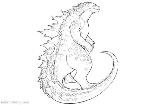 Godzilla coloring book for kids and adults 50 amazing drawings. shin godzilla coloring pages new godzilla coloring pages ...