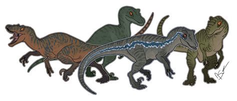 Raptor Squad By Goldennove On Deviantart Blue Jurassic World