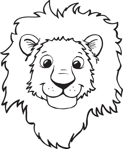 Add a nose and mouth inside. Lion Head Clipart For Kids | Clipart Panda - Free Clipart ...