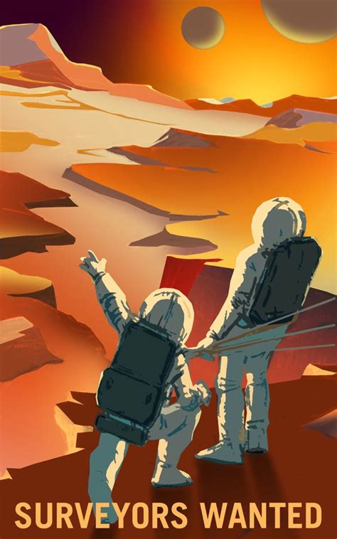 Official Nasa Journey To Mars Posters Promoting Careers On Mars